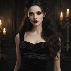 NWT Eliza J Black Velvet Petite 10P Cocktail Dress Elegant Gothic Evening Party